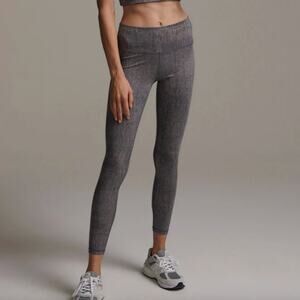 Varley Century Legging 2.0 Blue Dusty Grain mid rise pilates yoga pants small